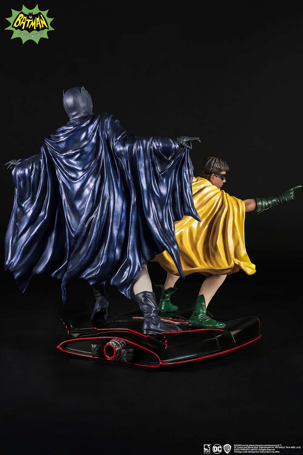 PureArts - 1:8 Scale Statues - Batman '66 - Batman et Robin Statue 23cm - flash vidéo