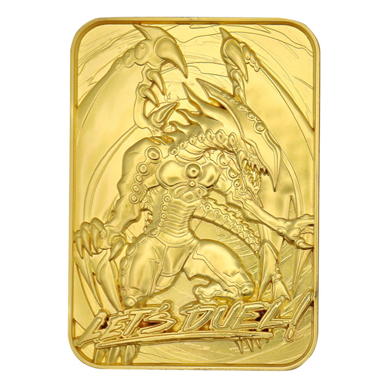 Yu-Gi-Oh! - Lingot Plaqué Or 24 Carats "Gandora le Dragon de la Destruction" en Édition Limitée