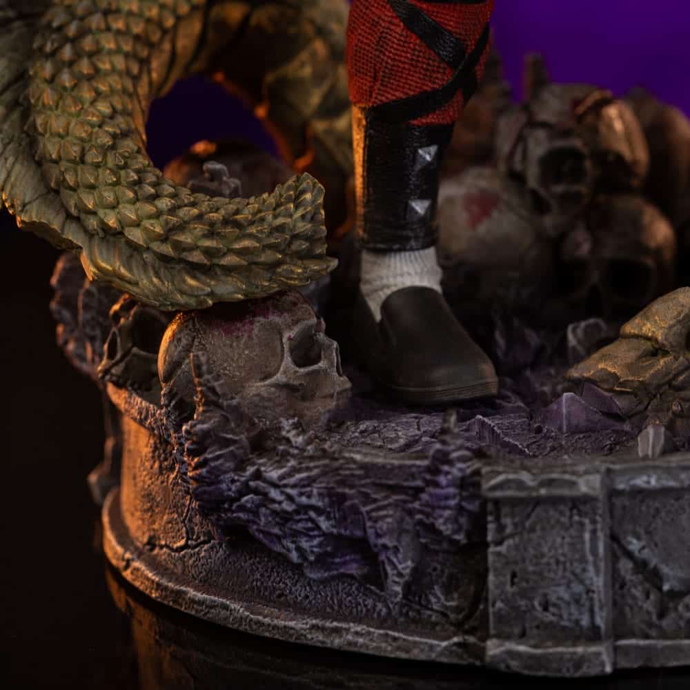 Iron Studios - Art Scale 1/10 - Mortal Kombat - Liu Kang Statue 23cm - flash vidéo