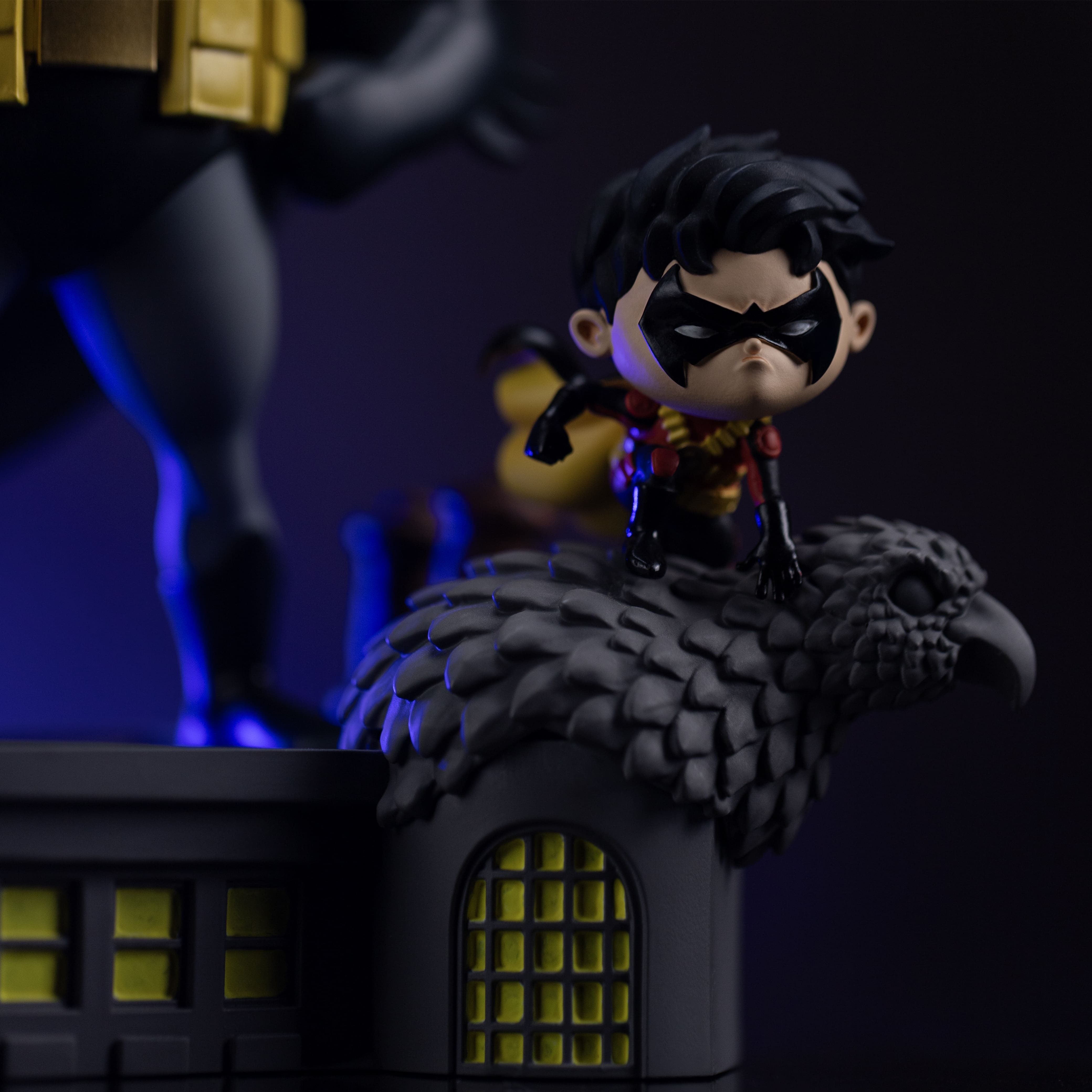 Iron Studios - Animated Icons - DC Comics - Bat Family Statue 18cm - flash vidéo