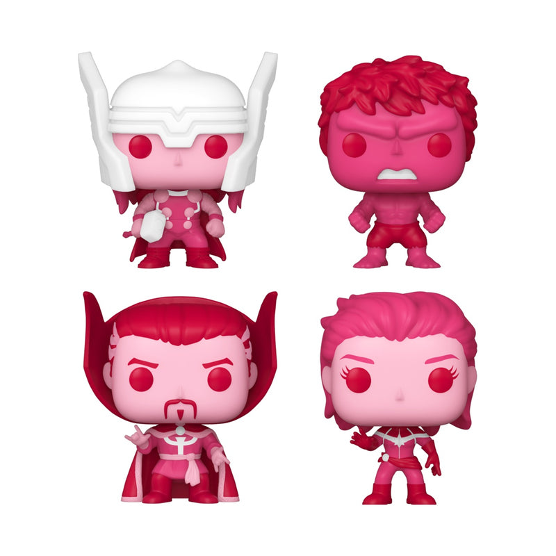 Funko Pocket Pop! Keychain 4-Pack: Marvel Classic Valentines