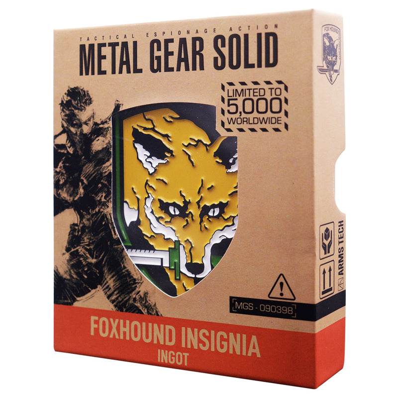 Metal Gear Solid - Lingot Insigne "FOXHOUND" en Édition Limitée