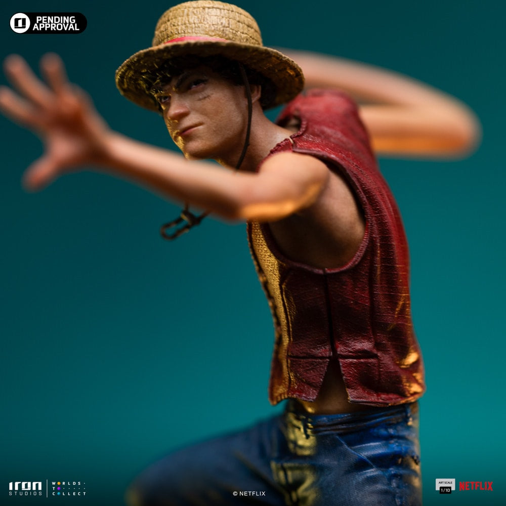Iron Studios - Art Scale 1/10 - One Piece (Netflix Live Action) - Monkey D. Luffy Statue 23cm - flash vidéo
