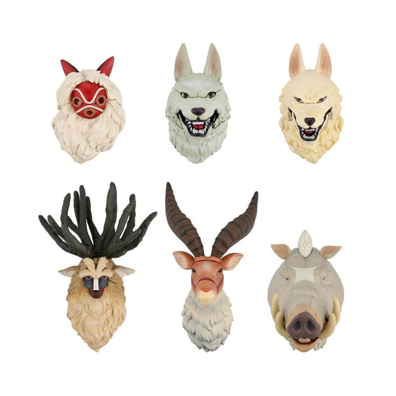 Ghibli - Princesse Mononoké - Assortiment de 6 aimants 3D en forme de personnages