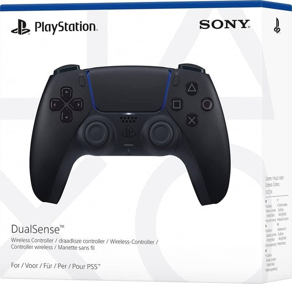 PS5 DualSense Wireless Controller Midnight Black - flash vidéo