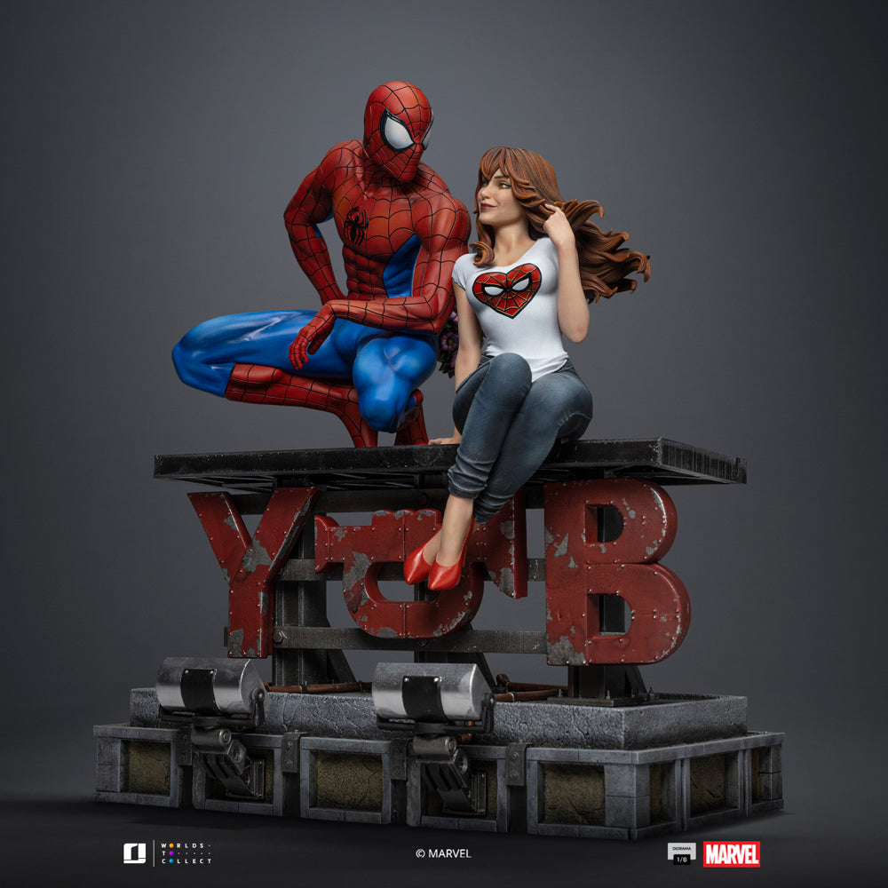 Iron Studios - Sixth Scale Diorama 1/6 - Marvel Comics - Spider-Man et MJ Statue 35cm