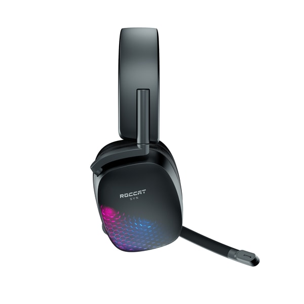 Roccat - Casque gaming RGB sans fil avec audio 3D et station Syn Max Air pour PC, PlayStation et Nintendo Switch - flash vidéo