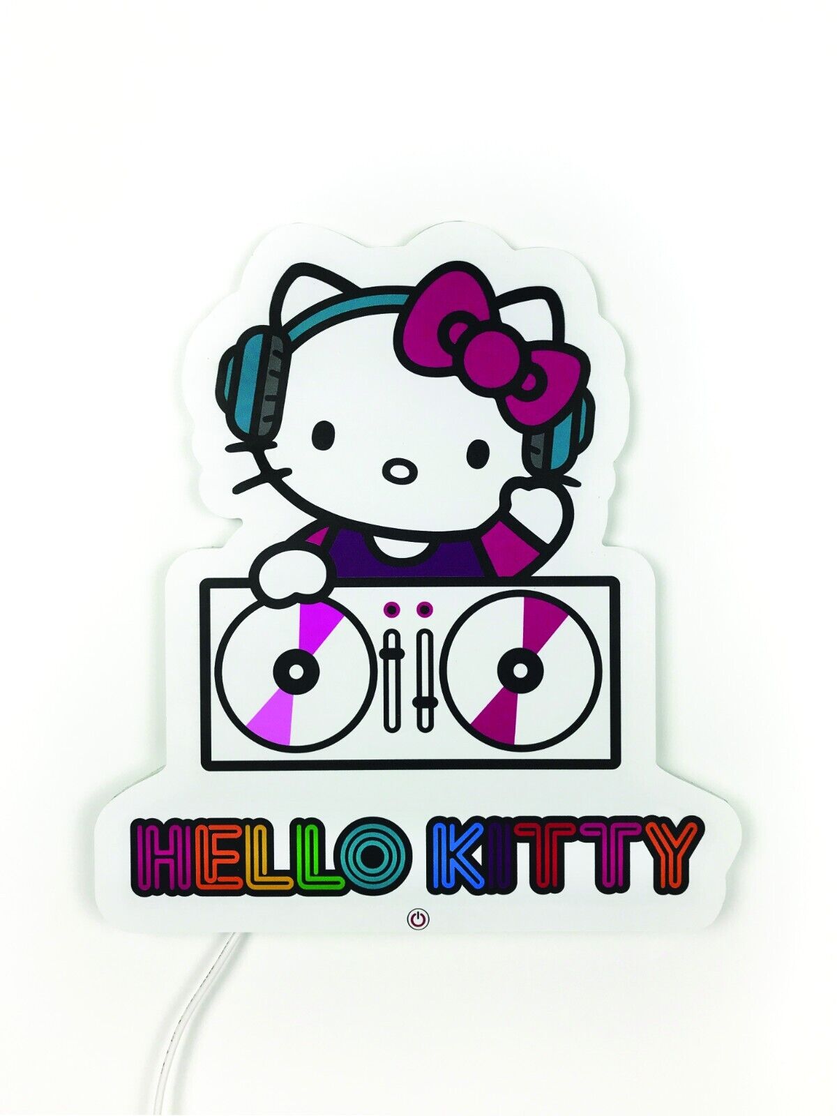 Hello Kitty - Applique murale néon Hello Kitty DJ