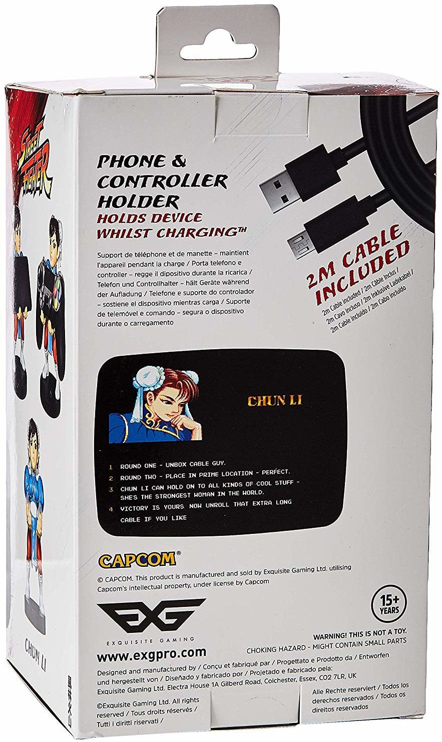 Cable Guys - Street Fighter V - Chun-Li Support Chargeur pour Téléphone et Manette - flash vidéo
