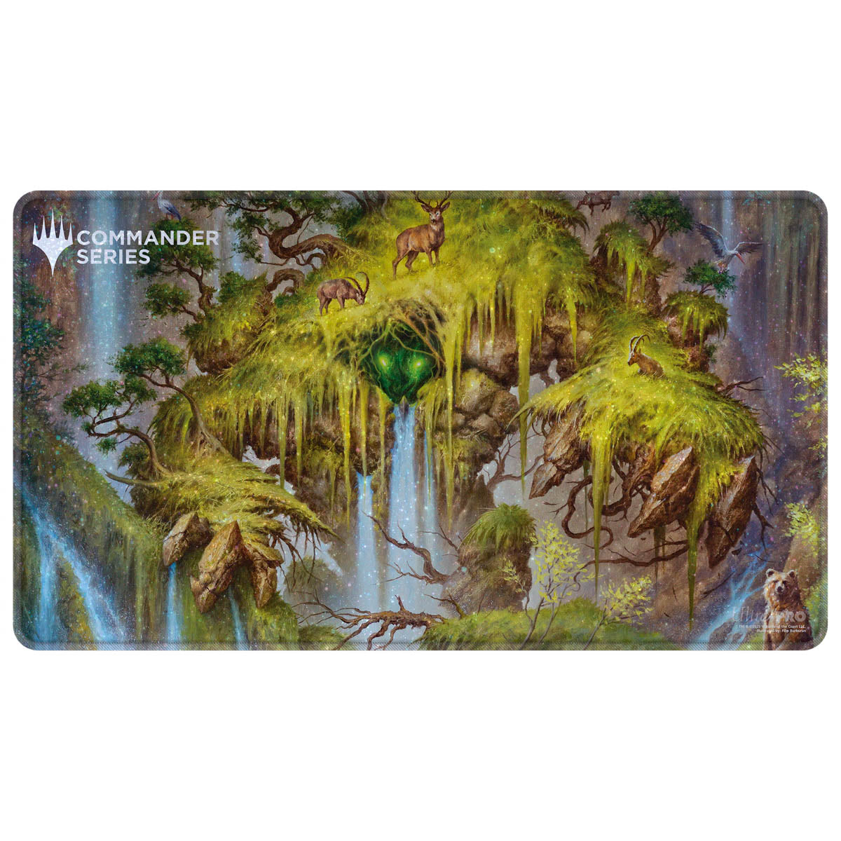 Ultra Pro - Magic: The Gathering - Commander Series - Fan Vote 2 - Tapis de jeu Holofoil Animar, Âme des éléments - flash vidéo