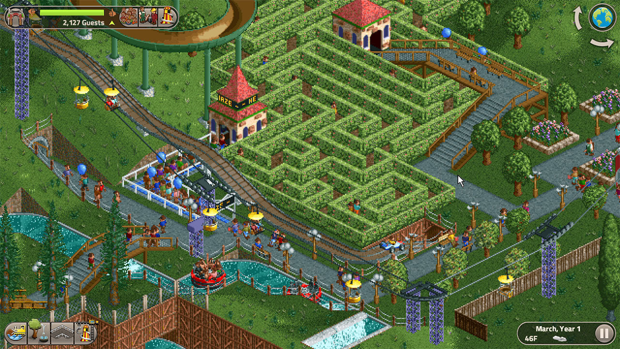 Rollercoaster Tycoon Classic - flash vidéo