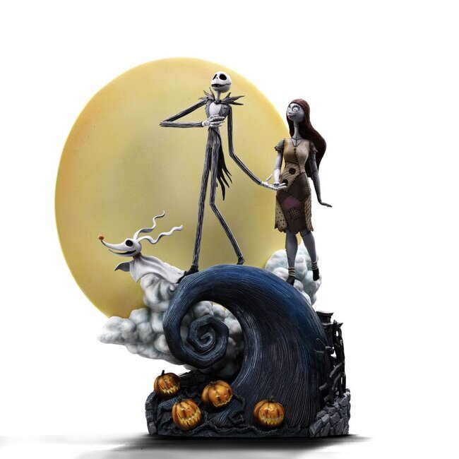 Iron Studios - Deluxe Art Scale 1/10 - Disney - L'Étrange Noël de monsieur Jack - Jack et Sally Statue 39cm - flash vidéo