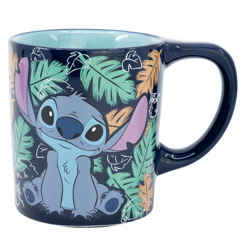 Disney - Tasse en céramique anti-goutte Ohana Stitch - 300ml - flash vidéo