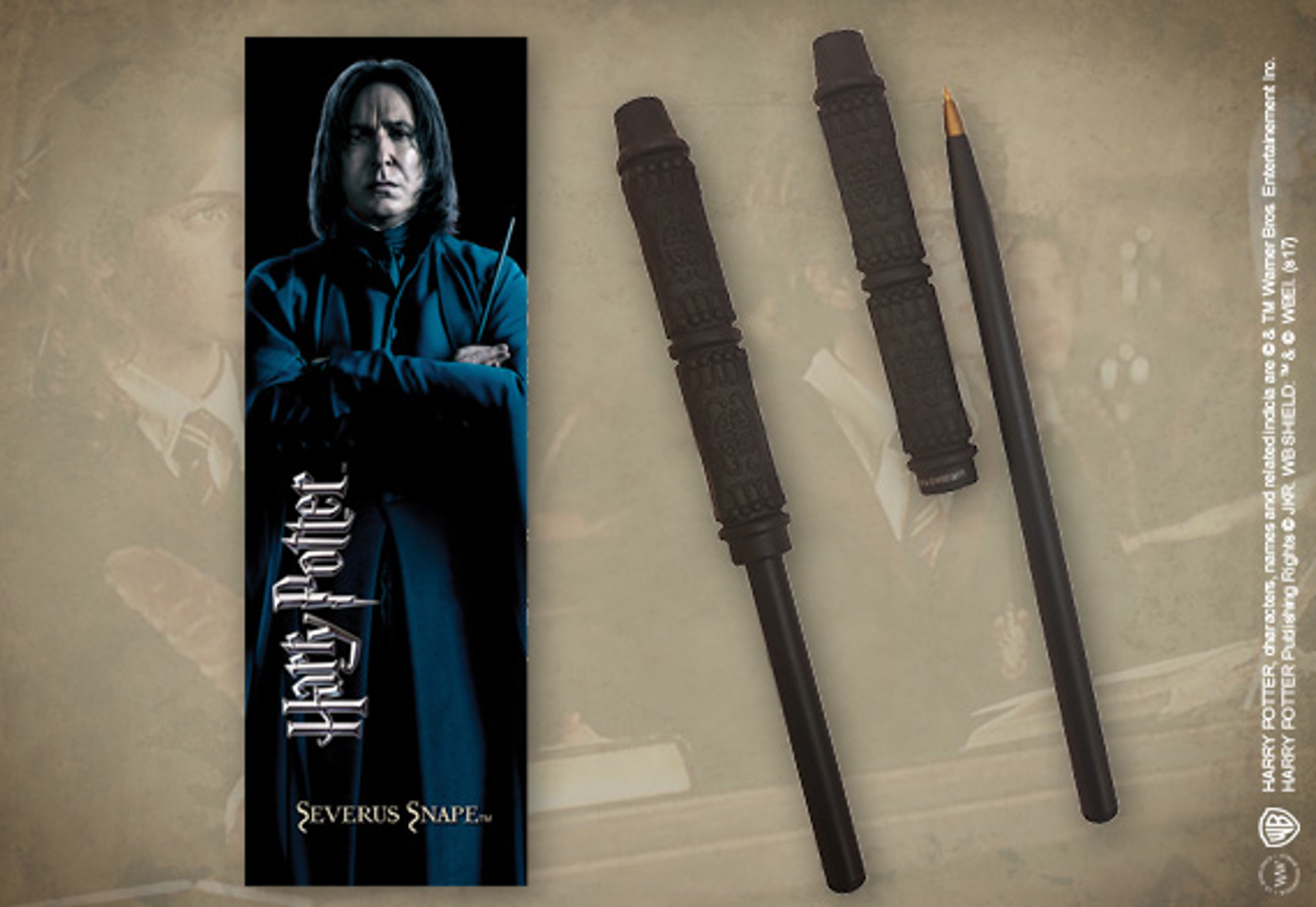 Harry Potter - Severus Snape Wand Pen and Bookmark - flash vidéo