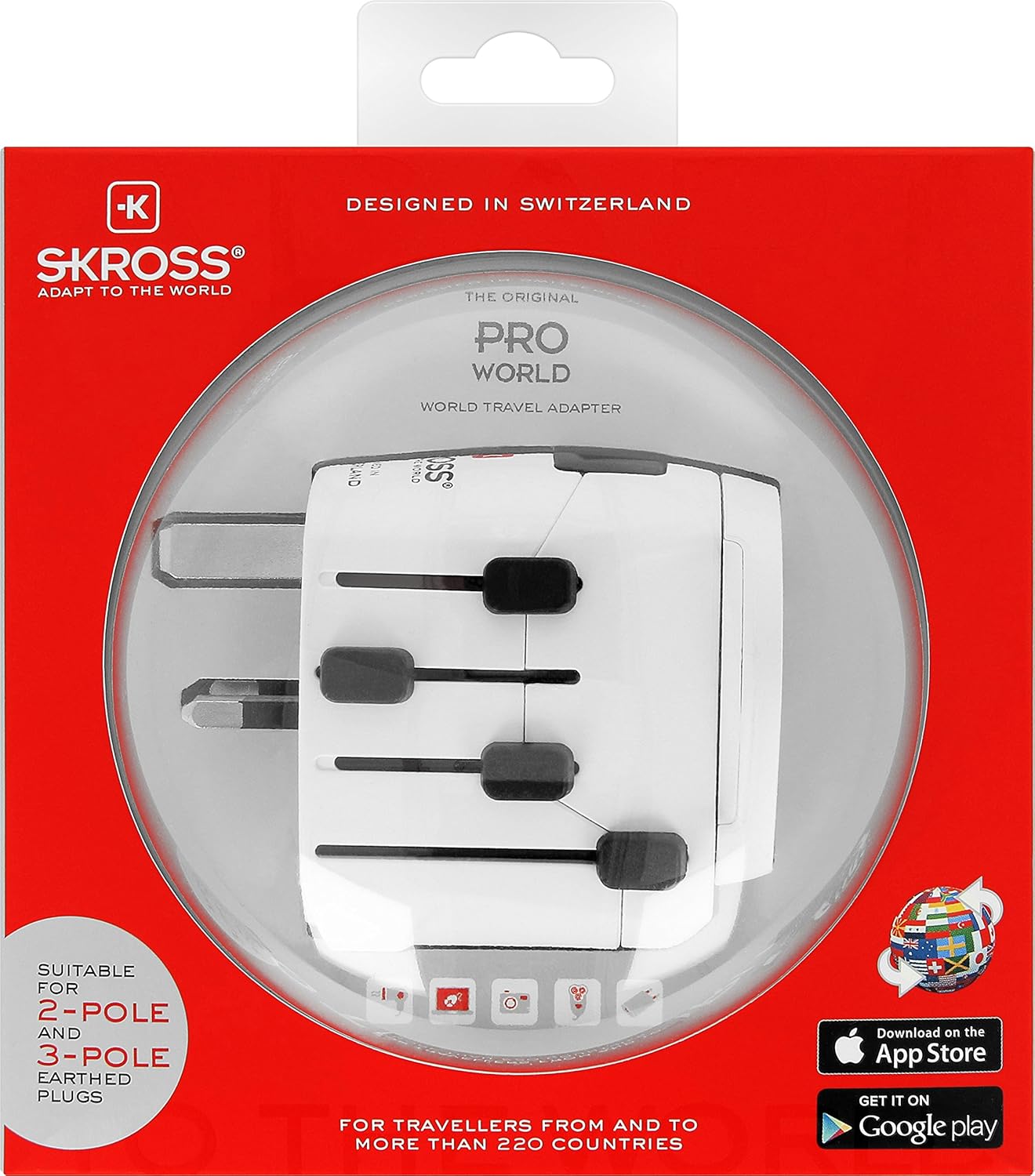 Skross World Travel Adapter Pro World - flash vidéo