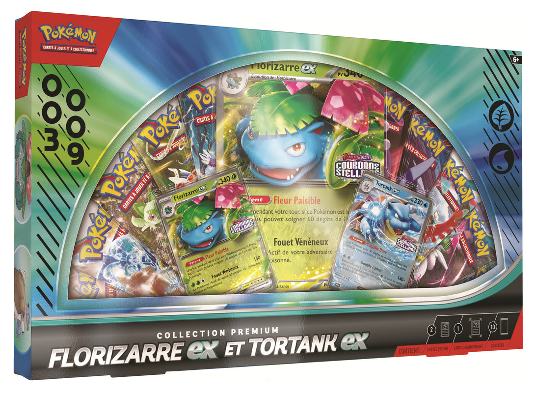 Pokémon JCC : Collection Premium Florizarre-ex et Tortank-ex