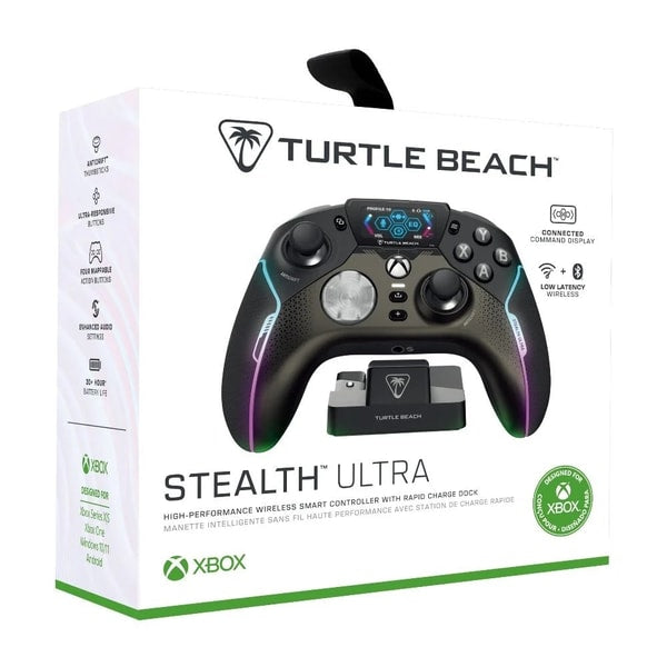 Turtle Beach - Manette de jeu sans fil Bluetooth Stealth Ultra pour Xbox Series X|S, Xbox One et Windows 10/11 - flash vidéo