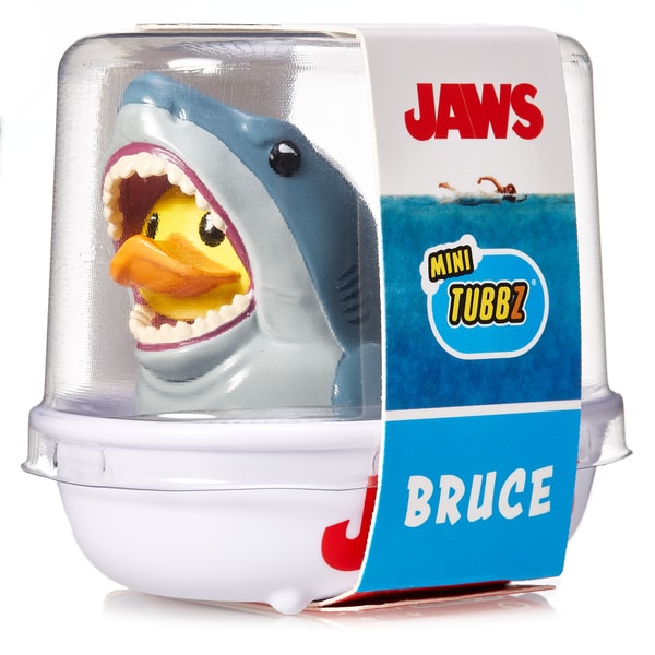Numskull - Mini TUBBZ Canard de bain - Les Dents de la mer - Bruce (Édition baignoire) - flash vidéo