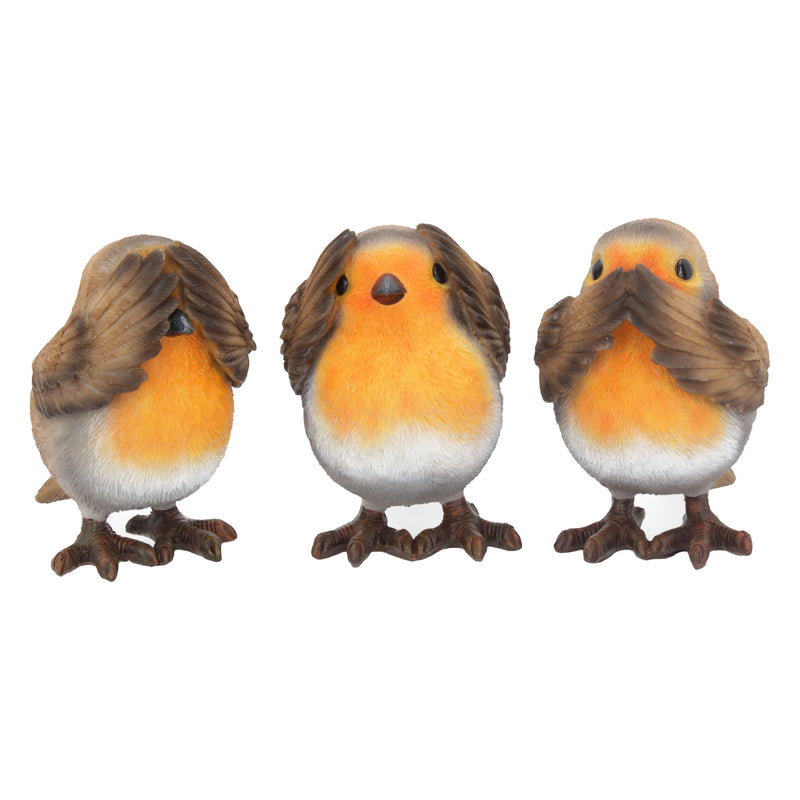 Three Wise Robins 8cm