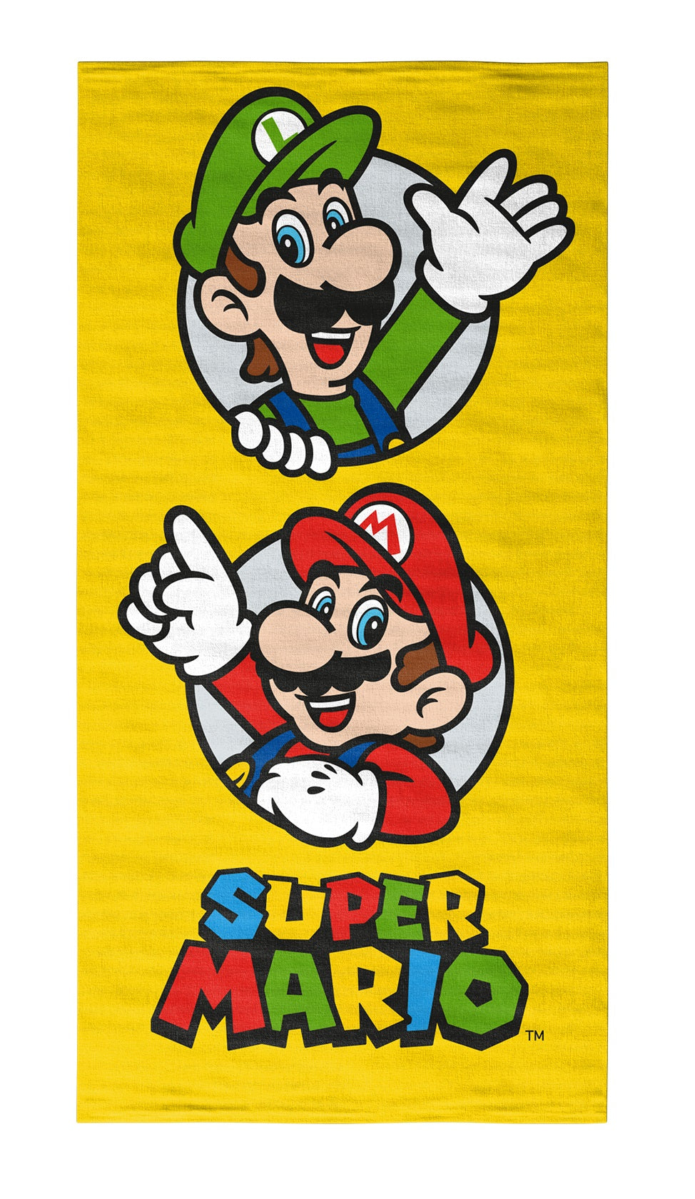 Nintendo - Serviette de plage en microfibre "Mario et Luigi" (140x70cm) - flash vidéo
