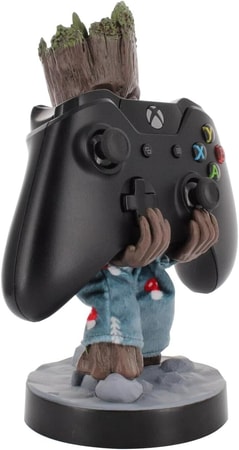 Cable Guys - Marvel - I Am Groot - Groot en pyjama Support Chargeur pour Téléphone et Manette - flash vidéo