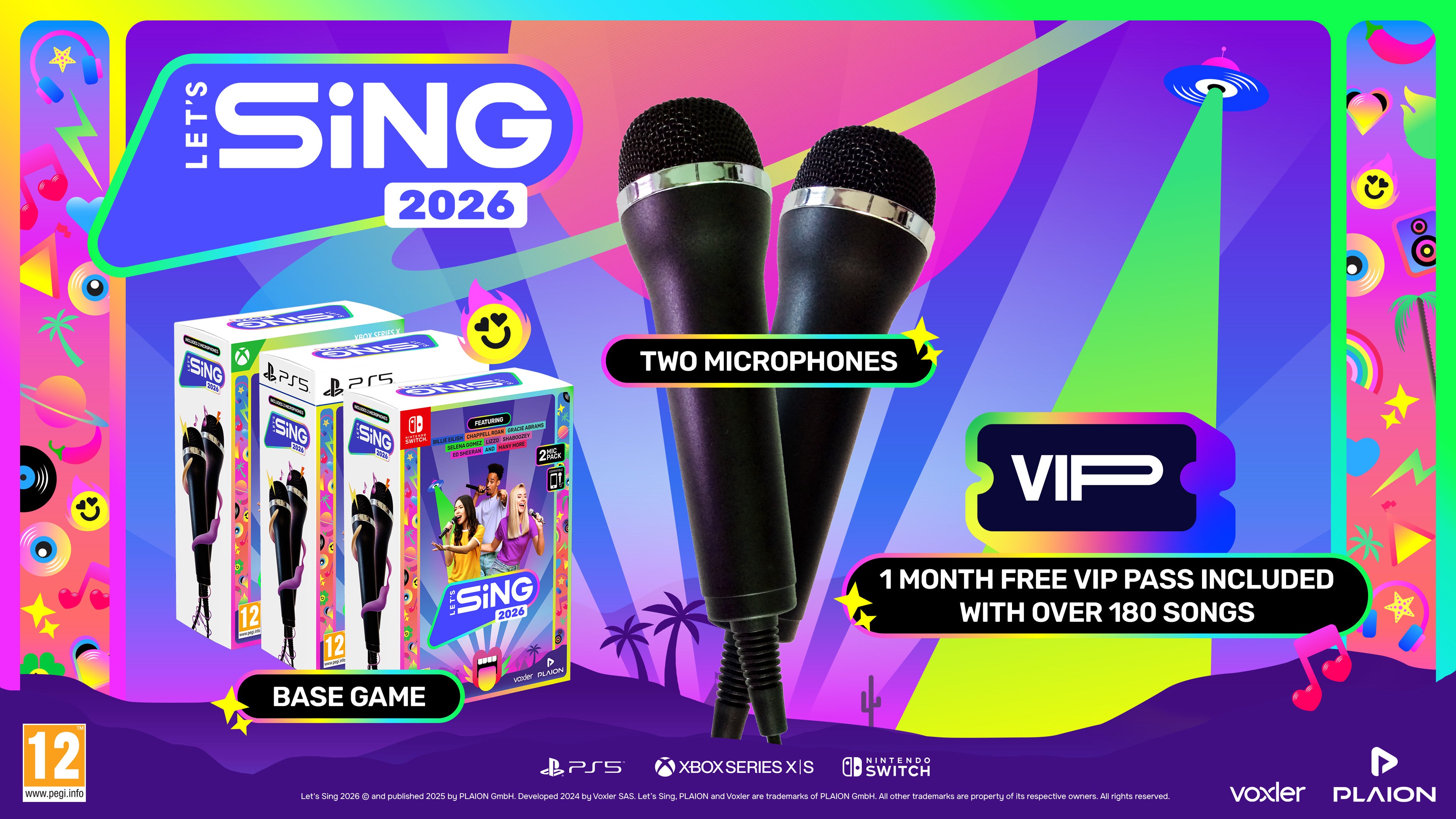 Let's Sing 2026 + 2 Microphones - International Edition