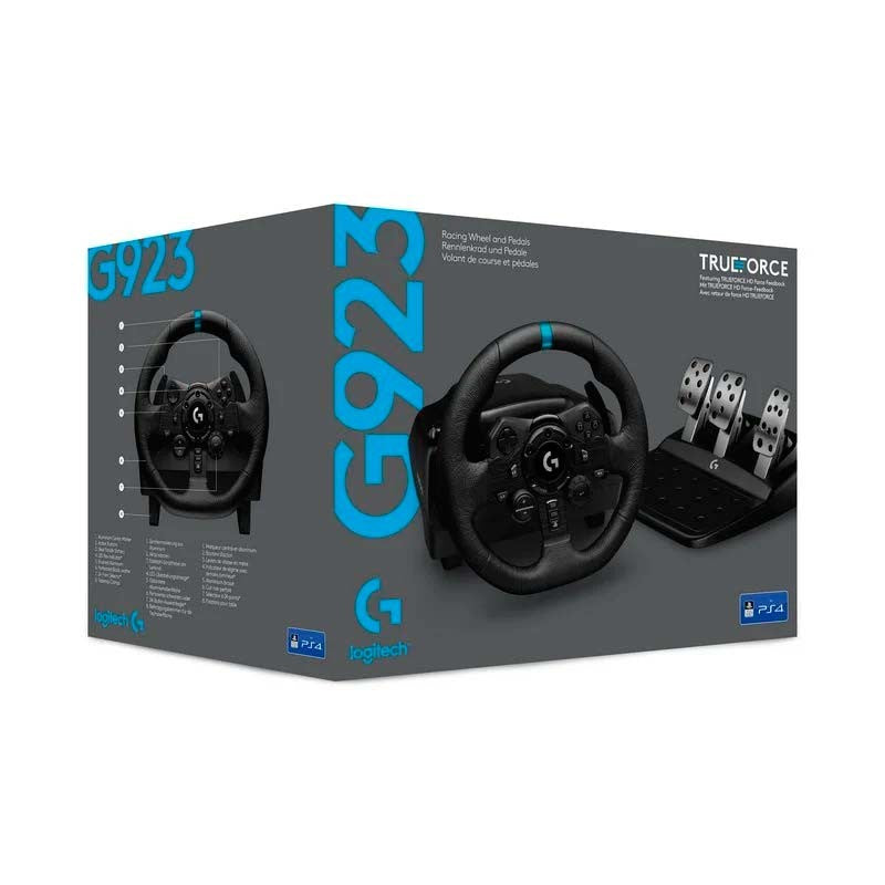 Logitech - Volant de course G923 Trueforce pour PS5 et PC