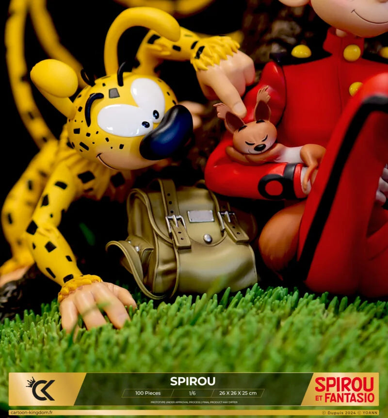 Cartoon Kingdom - 1:6 Statues - Spirou et Fantasio - Spirou "Hommage à Franquin" Statue 26cm - flash vidéo