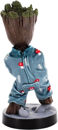 Cable Guys - Marvel - I Am Groot - Groot en pyjama Support Chargeur pour Téléphone et Manette - flash vidéo