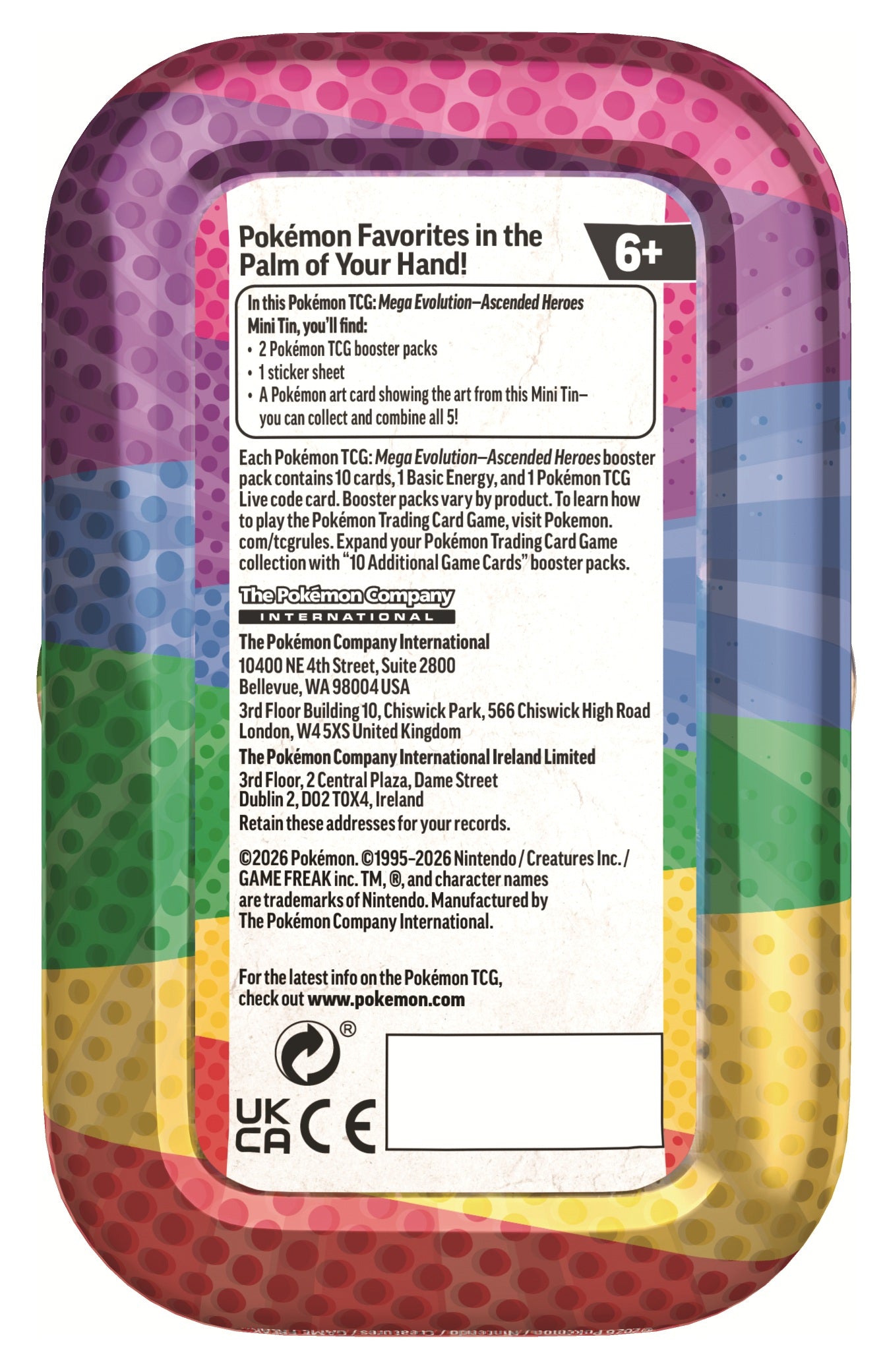 Pokémon JCC : Mini-boîtes Méga-Évolution - ME 2.5 Héros Transcendants (1x mini-boîte aléatoire)