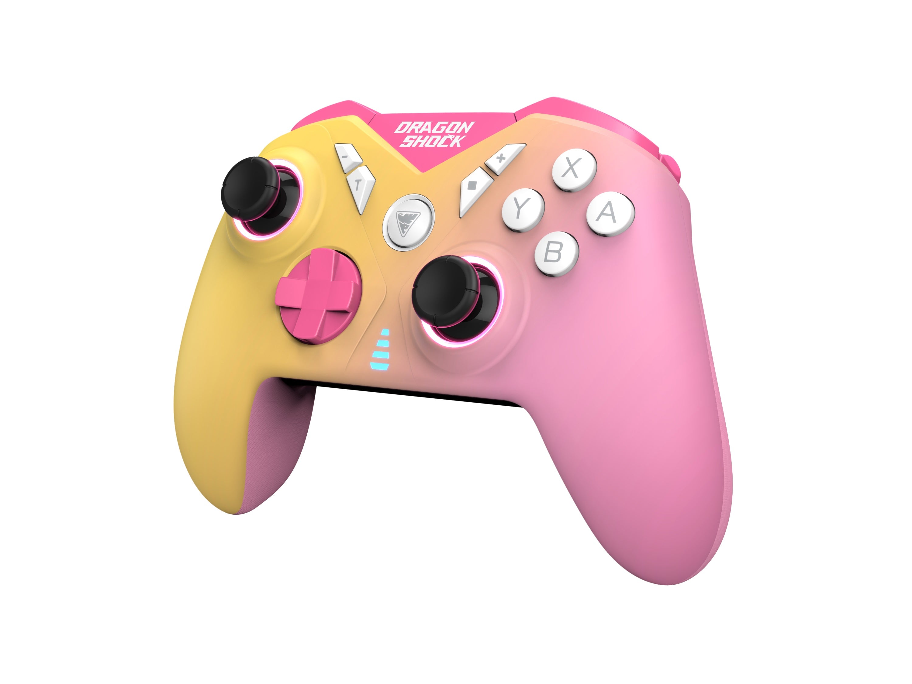 DragonShock - NEBULA ULTIMATE - Manette sans fil Pro Rose pour Nintendo Switch, Switch Lite, Switch OLED, PS3, PC et Android - flash vidéo
