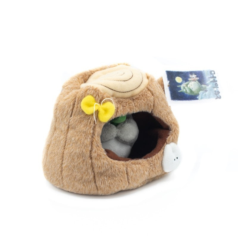 Ghibli - Mon Voisin Totoro -Peluche Totoro Dans Un Tronc D'Arbre - flash vidéo