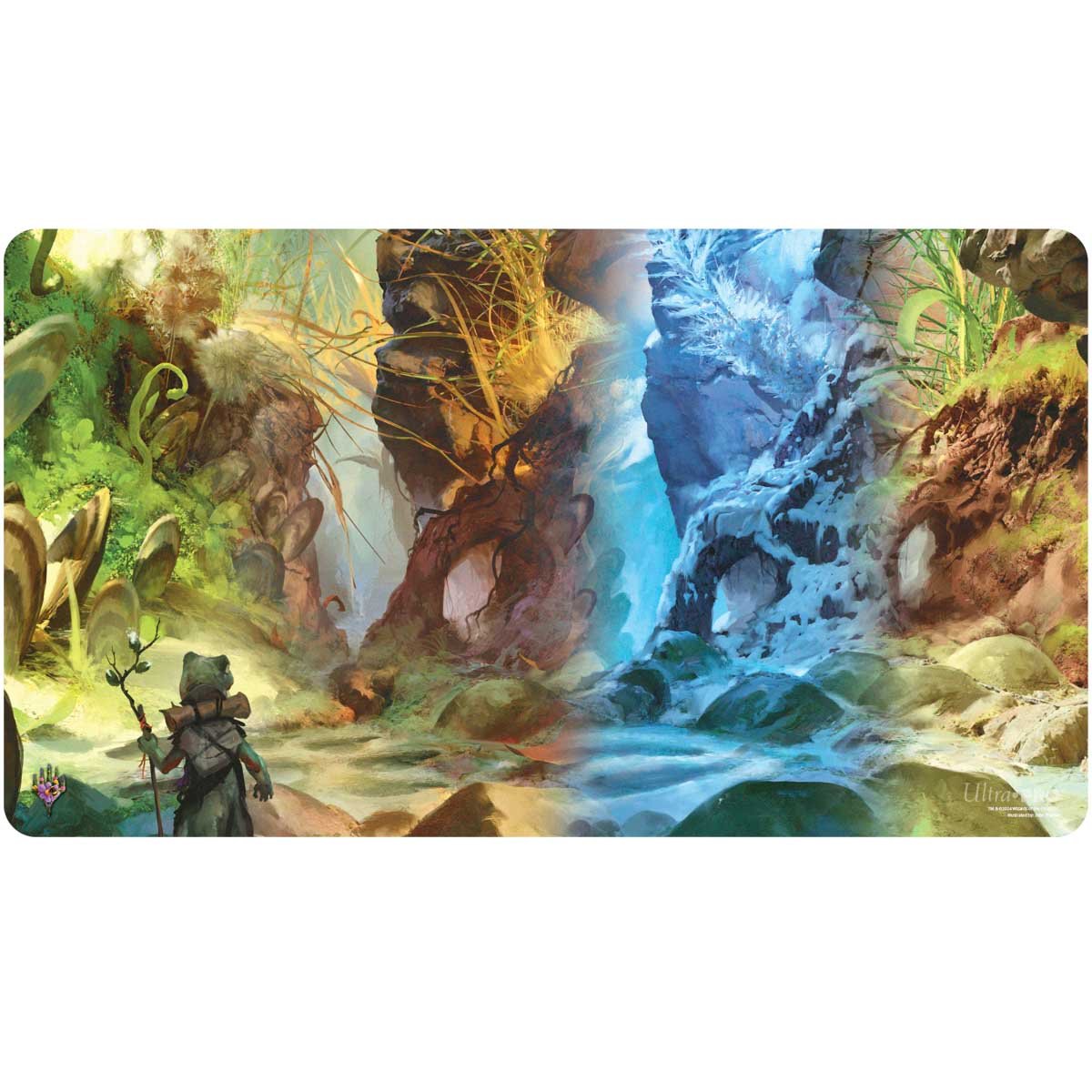 Ultra Pro - Magic: The Gathering - Bloomburrow - Tapis de jeu Terres de saison : Marais (60 x 34 cm) - flash vidéo