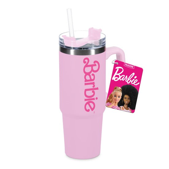 Barbie - Mug de voyage XL Multiway avec paille 1200ml - flash vidéo