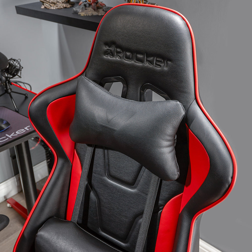 X Rocker - Bravo PC Office Red and Black Gaming Chair - flash vidéo