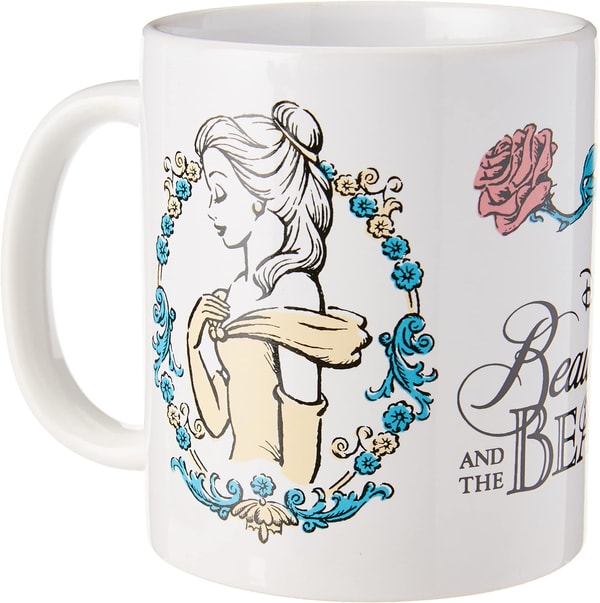 Disney - La Belle et la Bête - Coffret cadeau (Enchanted) : Mug, dessous de verre et porte-clés