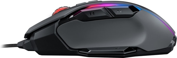 Roccat - Souris de jeu optique ergonomique ultra-confortable Kone AIMO Remastered Noire - flash vidéo