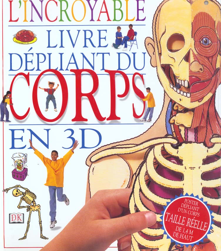Incroyable livre depliant du corps en 3d