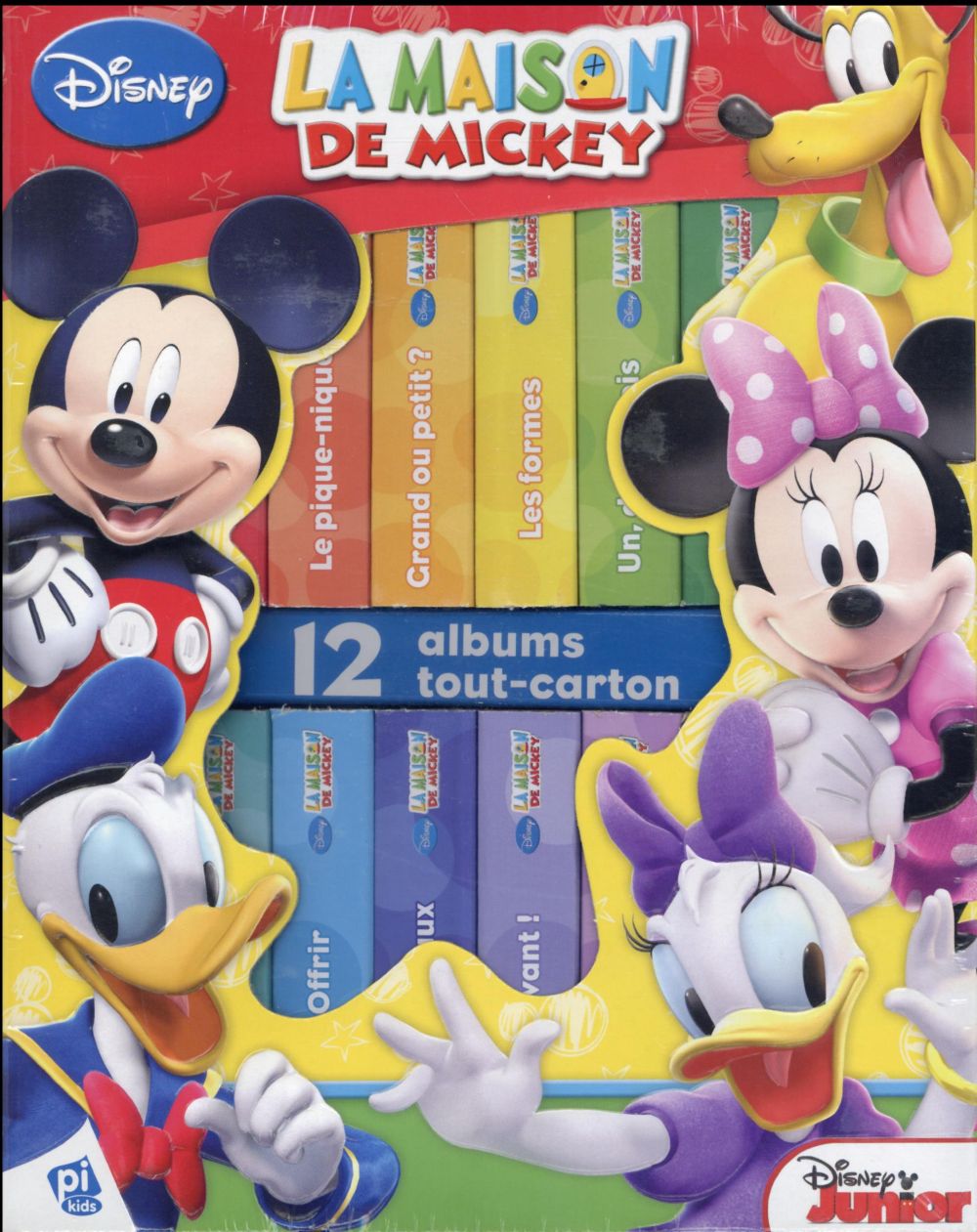 Ma première bibliothèque : la maison de Mickey : 12 albums tout-carton ; coffret - flash vidéo