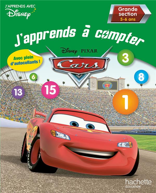 J'apprends à compter avec Cars ; grande section