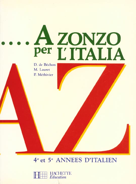 A zonzo per l'italia 4eme et 5eme annees