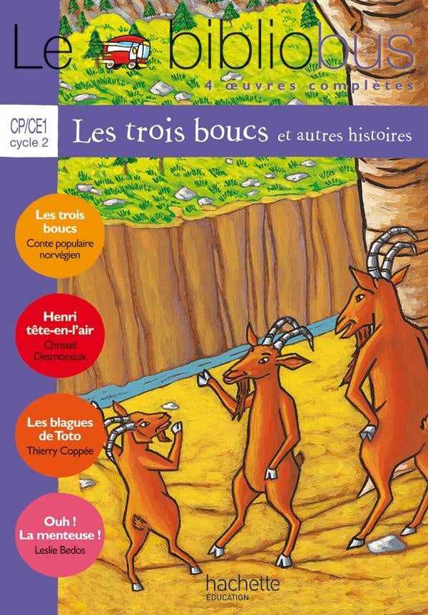Le bibliobus Tome 12 : CP, CE1 ; les trois boucs et autres histoires