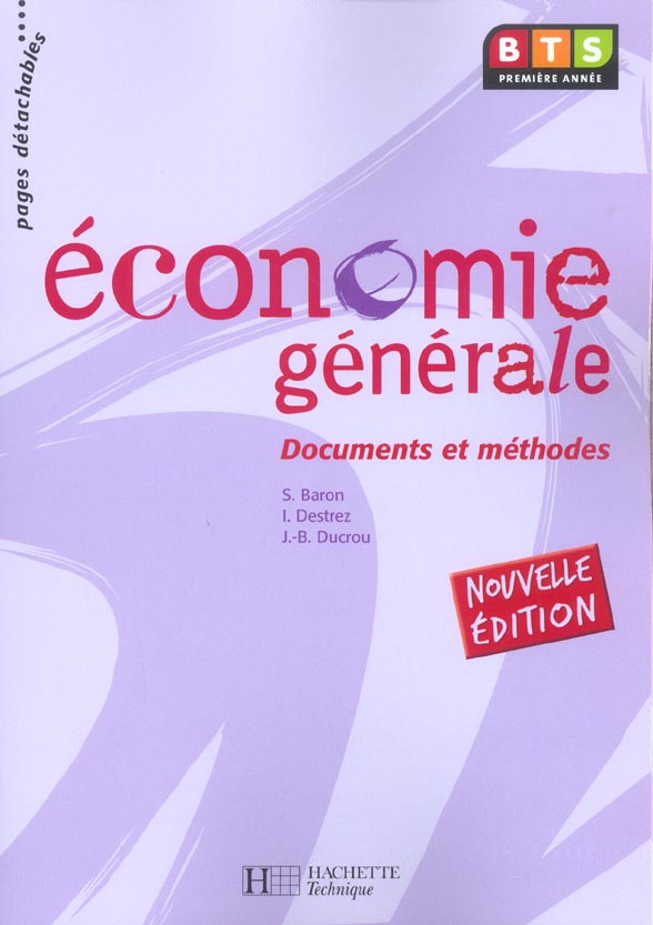 économie générale ; documents et méthodes (édition 2004)