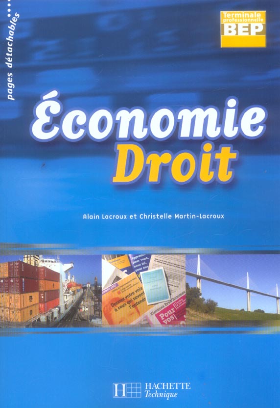 Economie-droit terminale pro ; bep