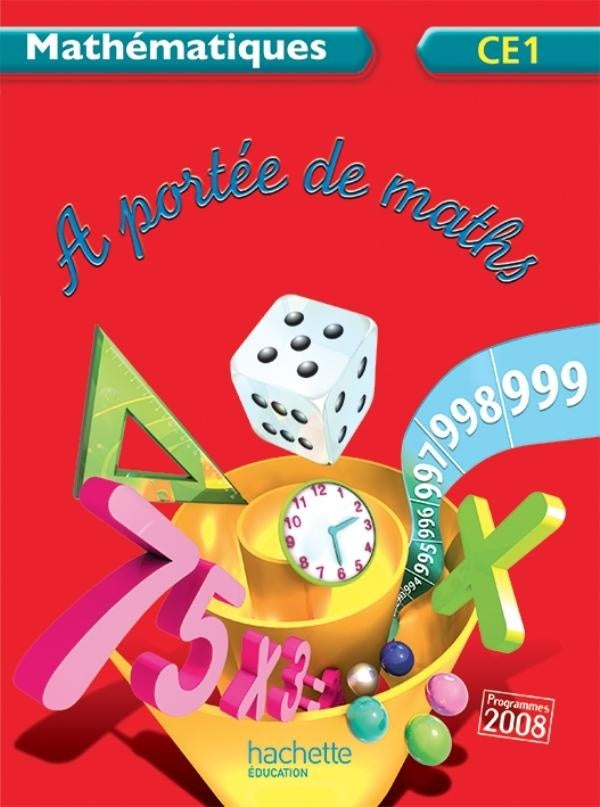 À portée de maths : CE1 ; livre de l'élève (édition 2102)