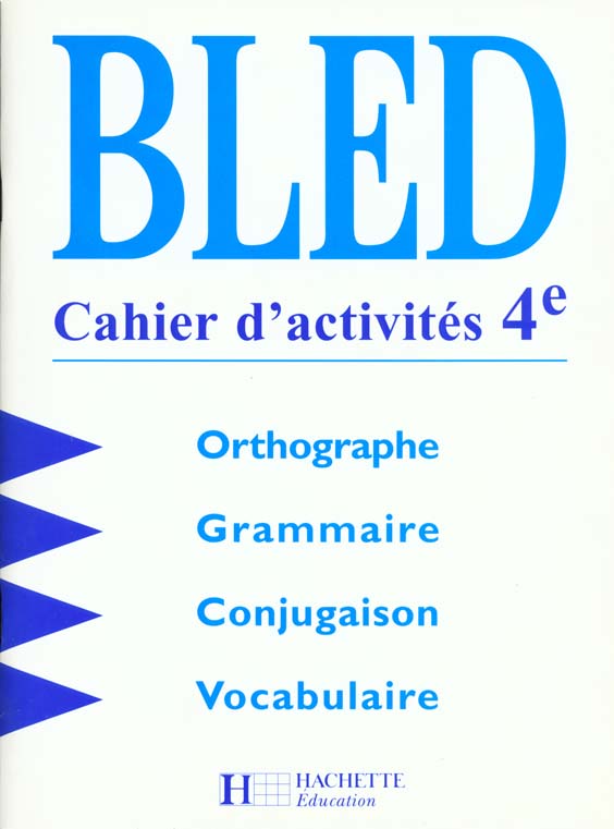 Bled ; cahier d'activités ; 4e