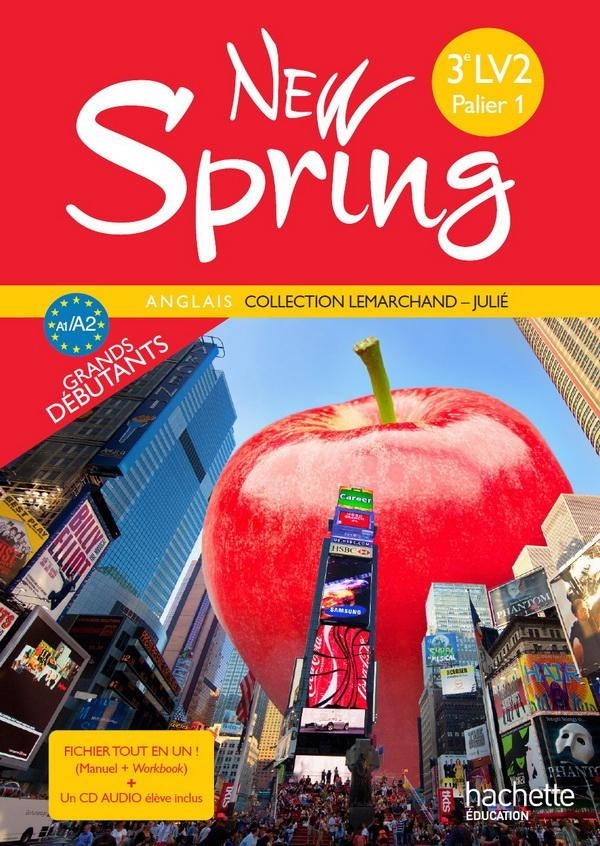 NEW SPRING : anglais ; 3ème A2 LV2 ; fichier tout en un (édition 2011)