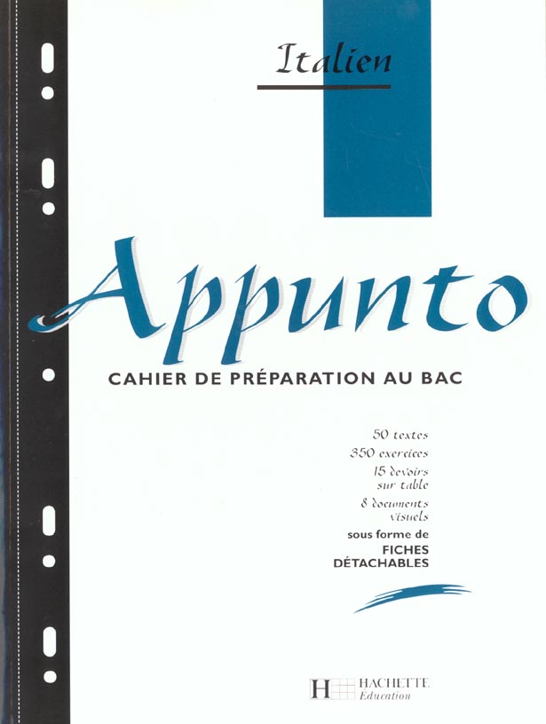 Appunto tle - italien - cahier de l'eleve - edition 1997 - cahier de preparation au bac