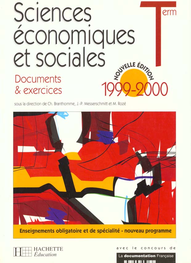 Sciences economiques et sociales terminale es documents et exercices