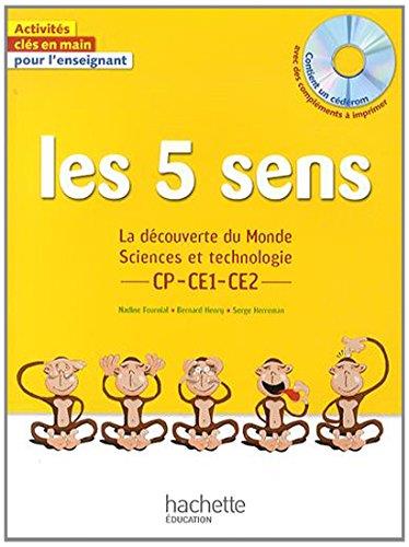 Les 5 sens ; la découverte du monde ; sciences et technologie ; CP/CE1/CE2